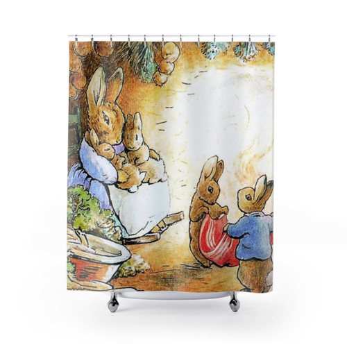 Beatrix Potter Rabbit Shower Curtains