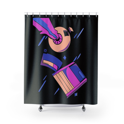 Futuristic Eye Shower Curtain
