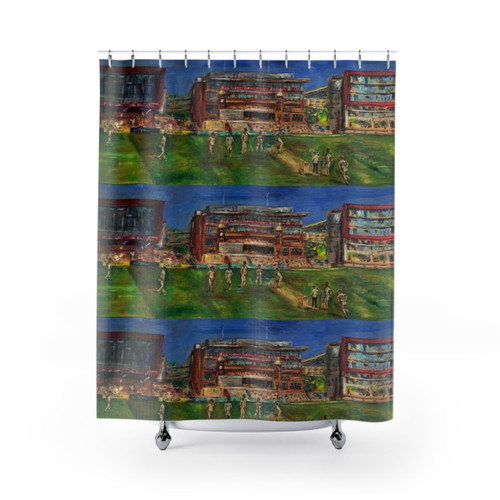 Lancashire Cricket Themed Shower Curtain