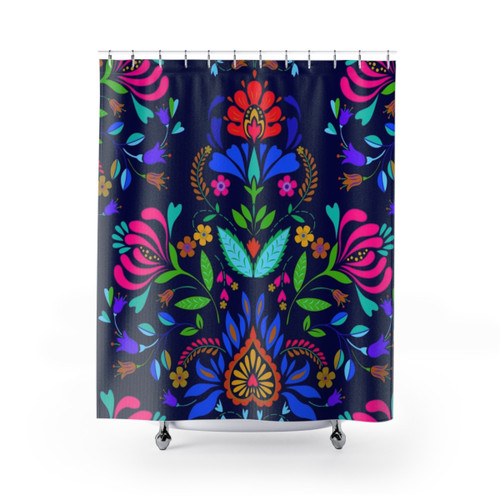 Folk Pattern Mexican Vacation Shower Curtains