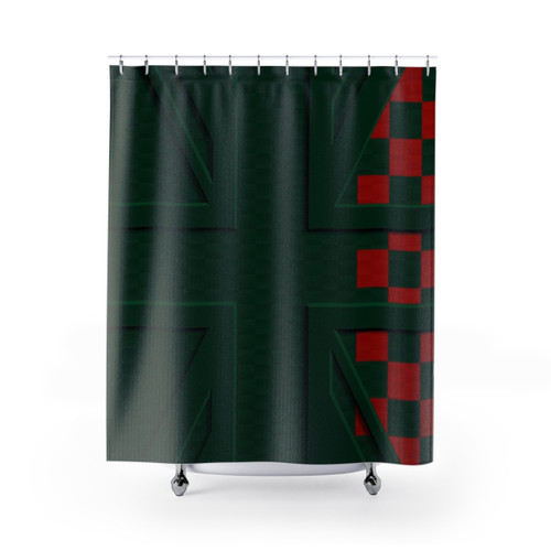 Union Jack 3D Flag Shower Curtains