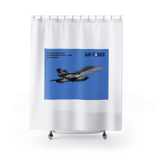 RAAF EA-18G Growler Fighter Jet Shower Curtains