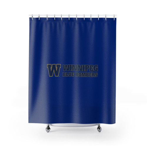 Winnipeg Blue Bombers Themed Shower Curtain