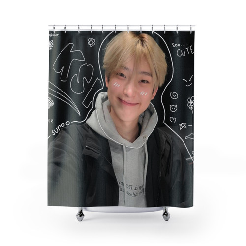 sunoo Shower Curtains for KPOP Fans