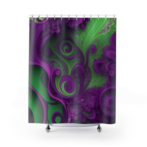 Enchanting Symphony Shower Curtains - Elegant Bathroom Decor