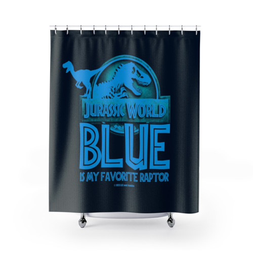 Jurassic World Blue Raptor Shower Curtain