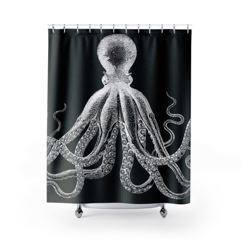 Vintage Octopus Shower Curtains featuring sea creatures design