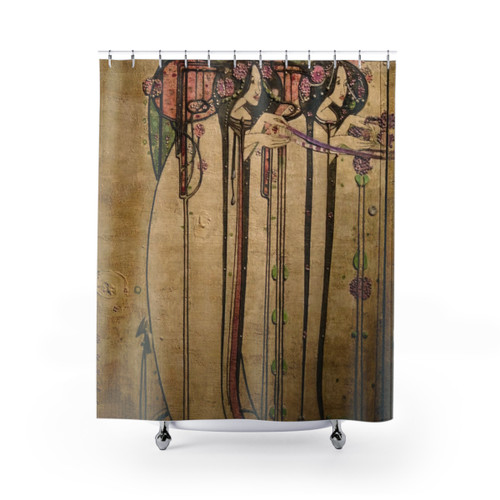 Charles Rennie Mackintosh Inspired Shower Curtain