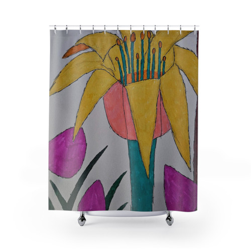 Colorful Flower Shower Curtains