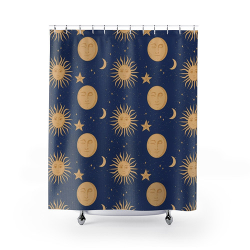 Celestial Bodies Shower Curtains - Astronomy and Astrology Decor