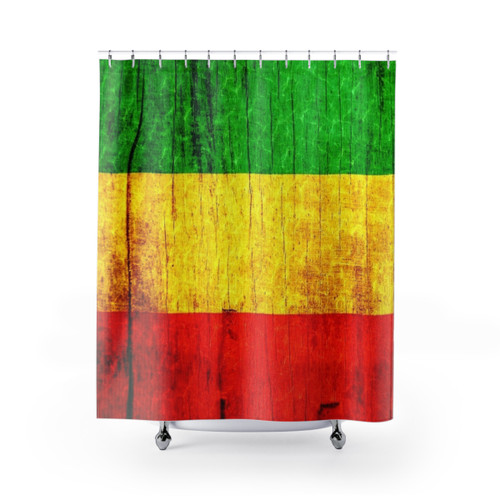 Vibrant Jamaican Colors Shower Curtain