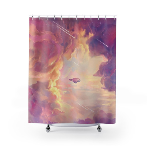 Appa the Sky Bison from Avatar: The Last Airbender shower curtain