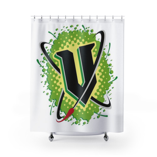 V Energy Logo Shower Curtains