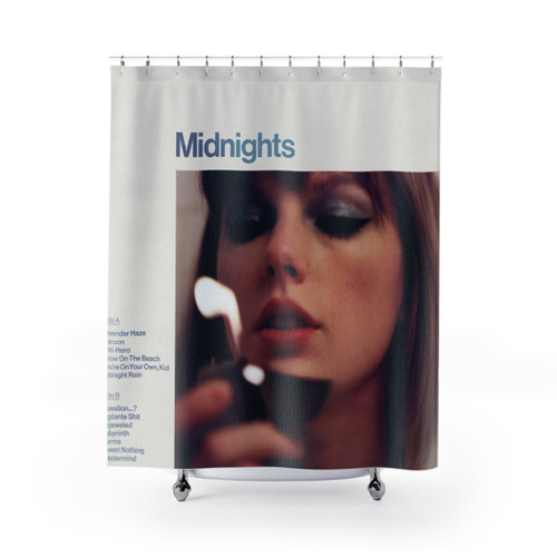 Midnights Cover Shower Curtains featuring musician and singer designs