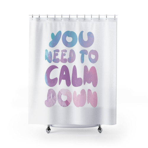 Calming nature-inspired shower curtain with soothing designs