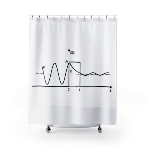 Quantum Mechanics Shower Curtain