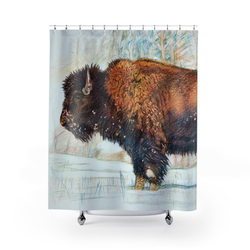 Bison Shower Curtains - Unique Nature-Inspired Home Decor