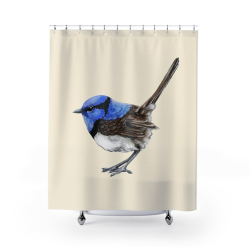 Natural Australian Wren Shower Curtain