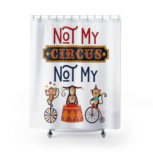 Funny monkey meme shower curtains