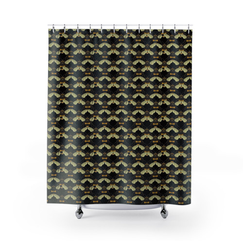 Bees Patterned Shower Curtains