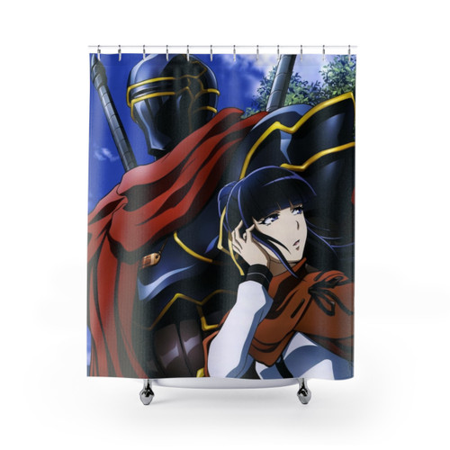 Overlord Anime Shower Curtains featuring Momon and Narberal Gamma
