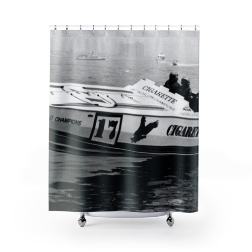 Cigarette Hawk Racing Shower Curtains