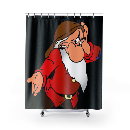 Grumpy Dwarf Shower Curtain for Kids