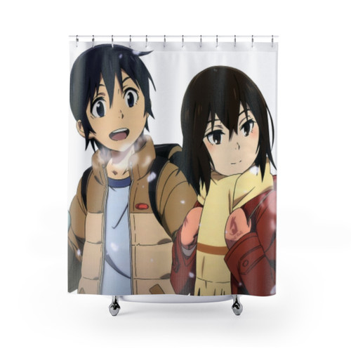 Erased Anime Shower Curtains