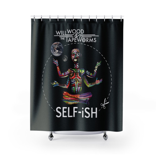 Selfish Self-Ish Will Wood Shower Curtains