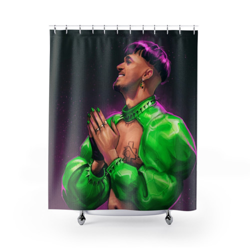 Käärijä design shower curtain for modern bathroom