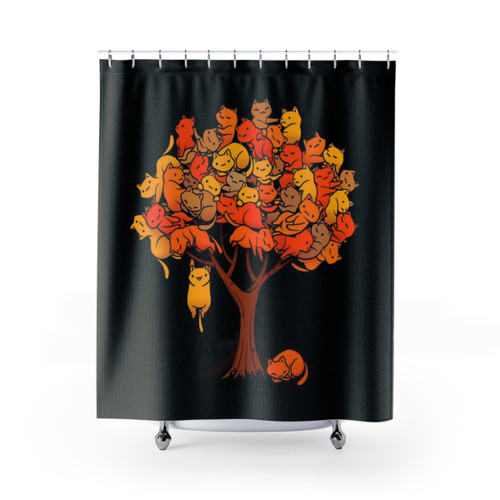 Cat Tree Shower Curtains