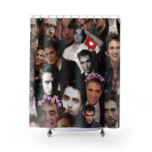 Robert Pattinson Photo Collage Shower Curtain