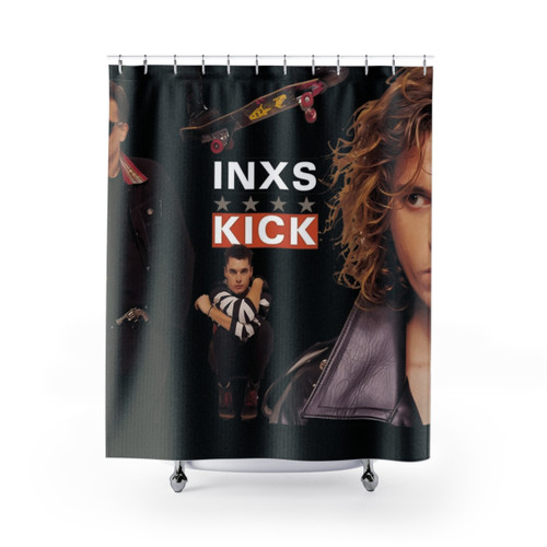 Funny Turtle Shower Curtains with INXS Kick 34 Design
