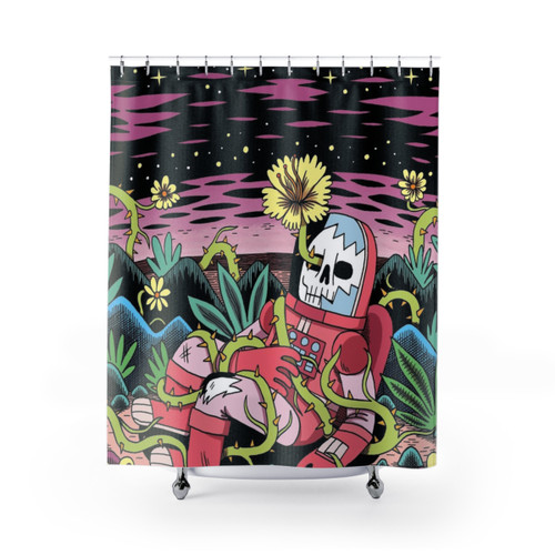 Flower Shower Curtains - Botanical, Sci-Fi, Geek Designs