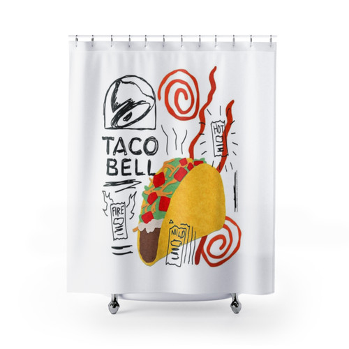 Taco Bell Themed Shower Curtain