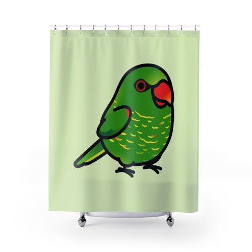 Chubby Scaly Lorikeet Shower Curtain