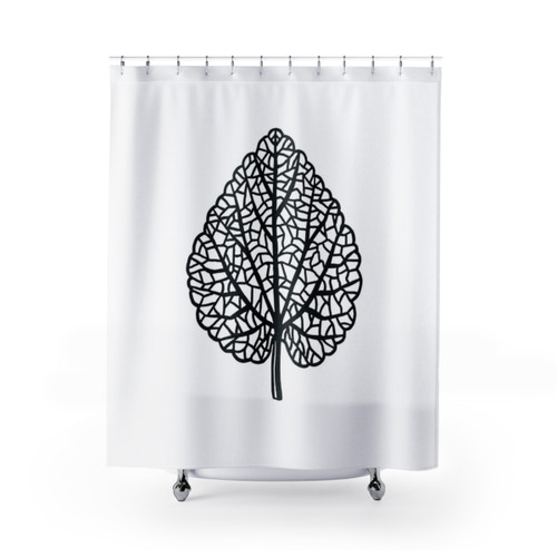 Leaf Skeleton Shower Curtains