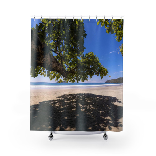 Tropical Beach Themed Shower Curtain