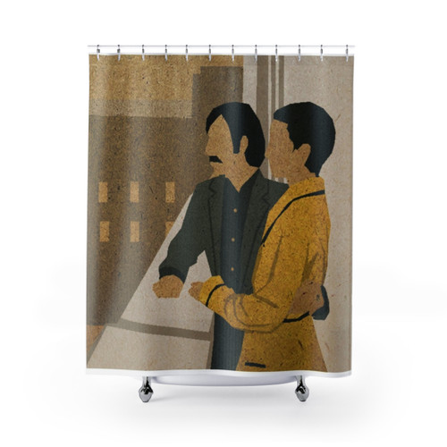 Hotel Chevalier Shower Curtains from the Wes Anderson Collection