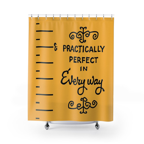 Practically Perfect Disney Themed Shower Curtain