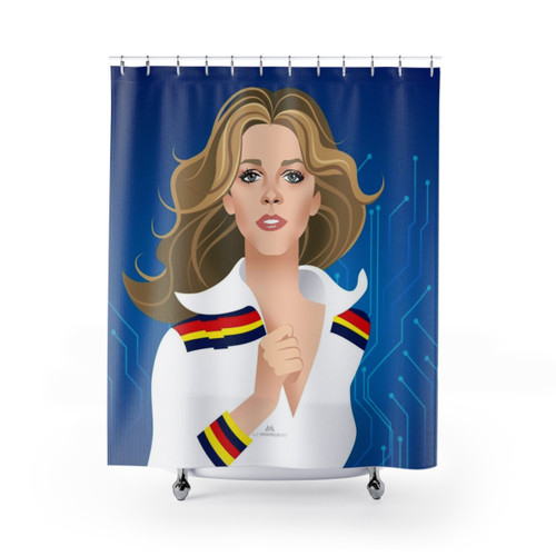 Retro Sci-Fi Shower Curtains by Jamie Sommers