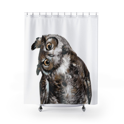 Adorable Owl Shower Curtain