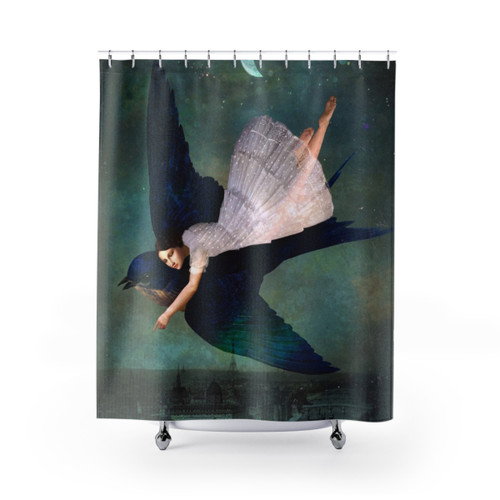 Paris Night Sky Shower Curtain