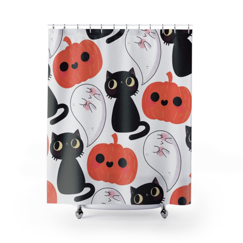 Spooky and Cute Halloween Shower Curtains