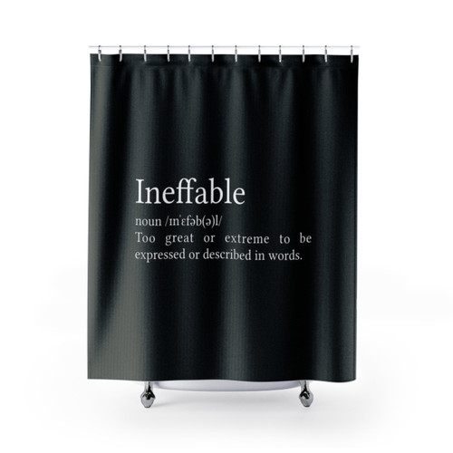 Minimalist Shower Curtains with Inspiring Quotes