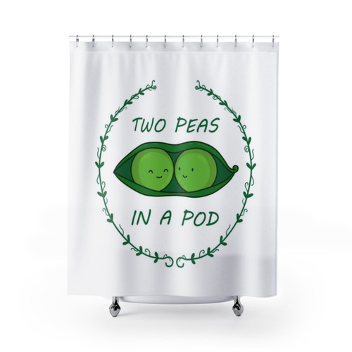 Two Peas in a Pod Shower Curtain