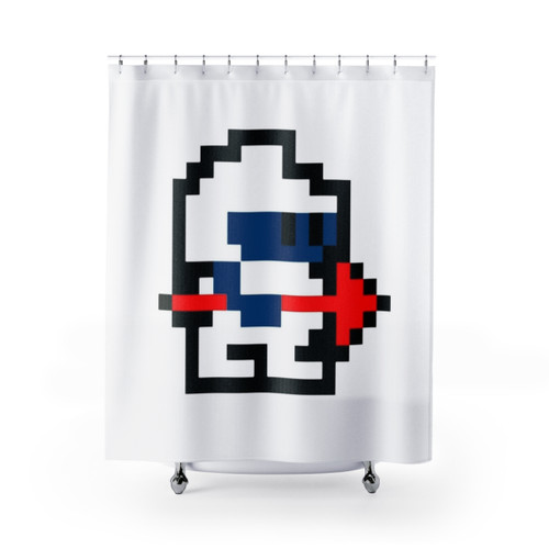 Retro Dig Dug Shower Curtain