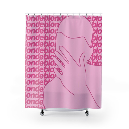 Frank Ocean Blonde Line Art Shower Curtain