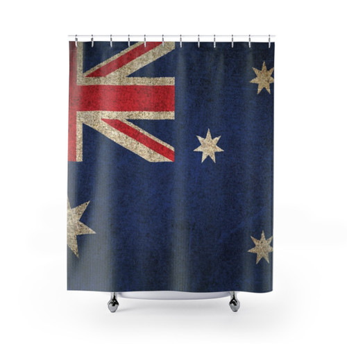 Vintage Australian Flag Shower Curtains