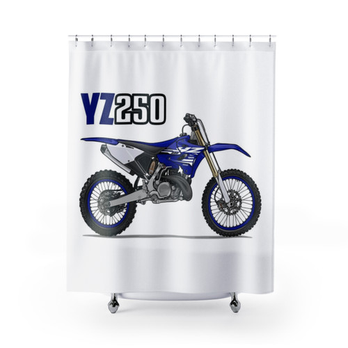YZ250 Motorcycle Shower Curtain
